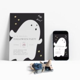 Niedlich Ghost Halloween-Party Einladung
