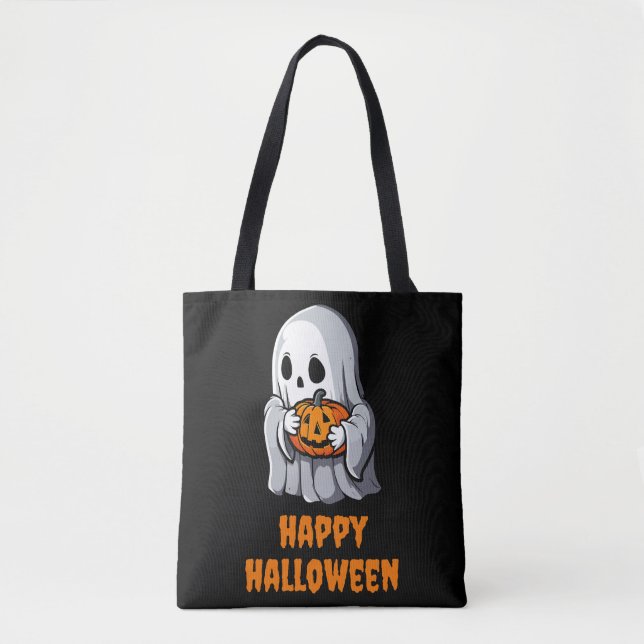 Niedlich Ghost Happy Hallowen (Vorderseite)