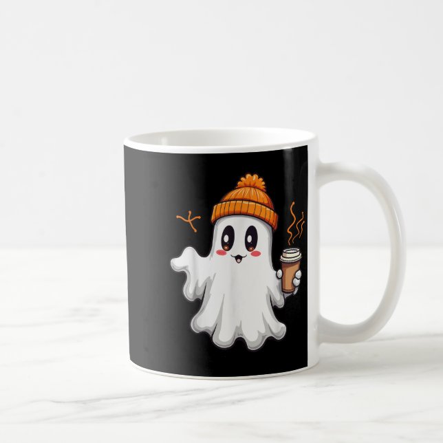 Niedlich Ghost Lace Kleinkind Ghost Pumpkin Eiskaf Kaffeetasse (Rechts)