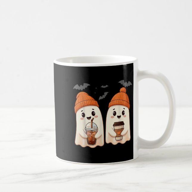 Niedlich Ghost Lace Kleinkind Ghost Pumpkin Eiskaf Kaffeetasse (Rechts)