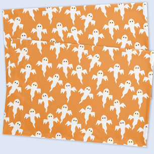 Niedlich Ghost Orange Halloween Kissenbezug