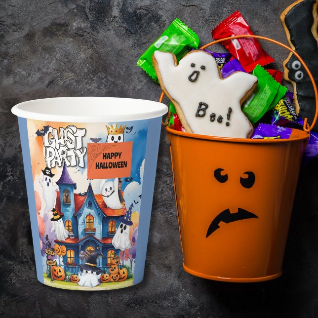 Niedlich Ghost Party Kids Halloween Pappbecher (Von Creator hochgeladen)