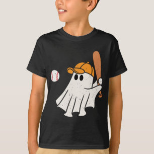 Niedlich Ghost Playing Basetball Funny Halloween T-Shirt