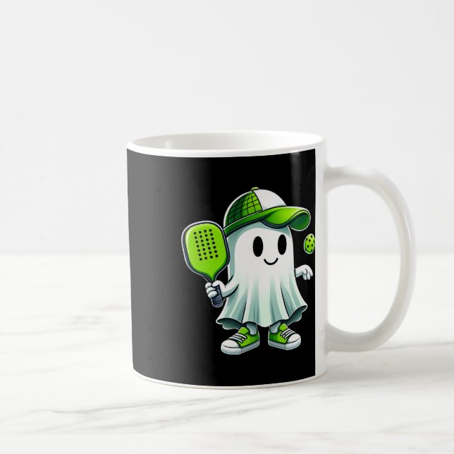 Niedlich Ghost Playing Picklebyll - Funny Pickleby Kaffeetasse (Rechts)