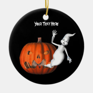 Niedlich Ghost Pumpkin Halloween Ornament