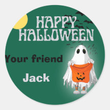 Niedlich Ghost Pumpkin Happy Halloween Personalisi