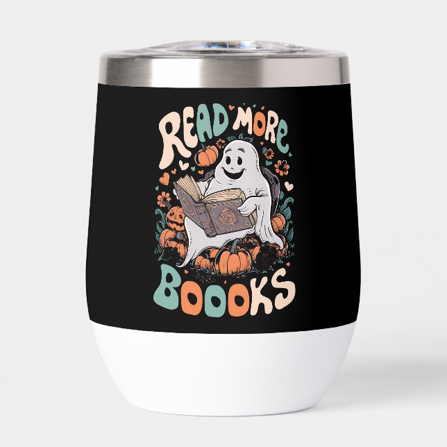 Niedlich Ghost Read More Books Lehrerin Halloween (Vorderseite)