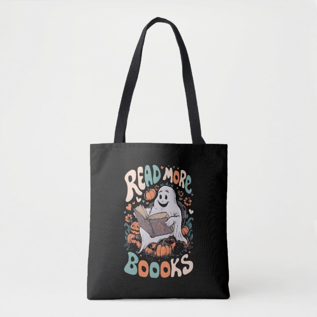 Niedlich Ghost Read More Books Lehrerin Halloween (Vorderseite)
