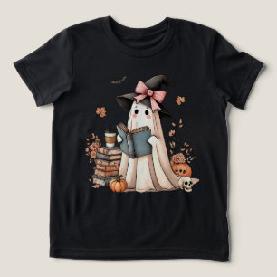 Niedlich Ghost Reading Book Lovers Halloween Ghost Tri-Blend Shirt