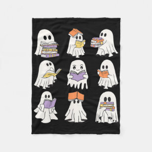Niedlich Ghost Reading Books Funny Halloween Books Fleecedecke