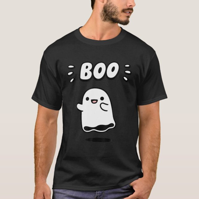 Niedlich Ghost Sprichwort Boo Ghost Girl Ein perfe T-Shirt (Vorderseite)