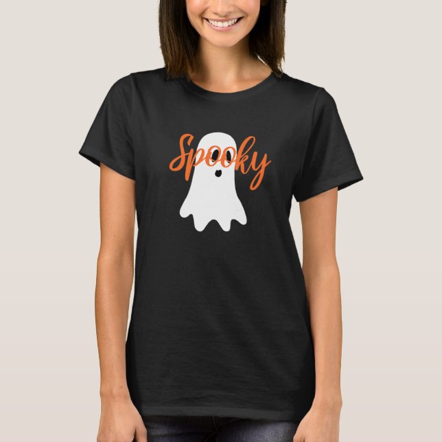 Niedlich Ghost Sprichwort Boo Ghost Spooky Hallowe T-Shirt (Vorderseite)