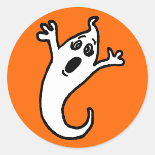 Niedlich Ghost-Sticker Runder Aufkleber