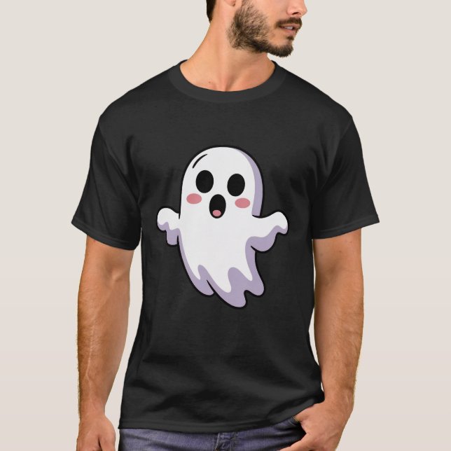 Niedlich Ghost-T - Shirt | Funny Kawaii Halloween  (Vorderseite)