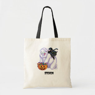 Niedlich Ghost und Katzen Halloween Tragetasche