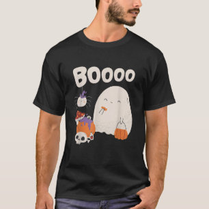 Niedlich Ghost und Spiegelei Halloween-Zielpunkt T-Shirt