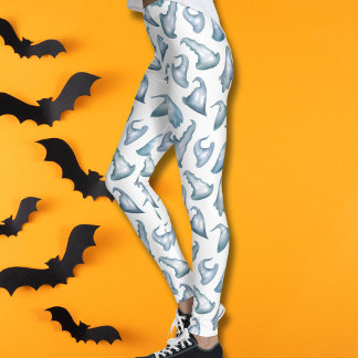 Niedlich Ghost Witch Hats Happy Halloween Leggings