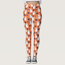 Niedlich Ghosts Halloween Leggings