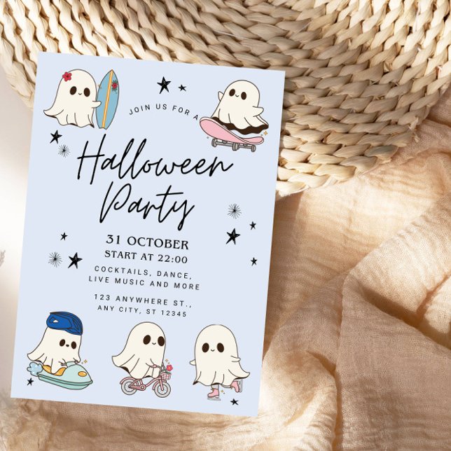 Niedlich Ghosts-Halloween-Party Einladung (Von Creator hochgeladen)