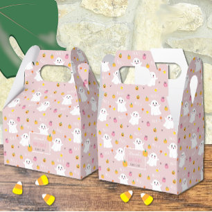 Niedlich Ghosts Pink Halloween Baby Duschbox Geschenkschachtel
