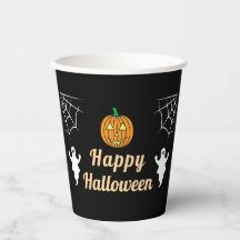 Niedlich Ghosts Pumpkin Spider Web Fun Halloween-P