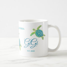 Niedlich Gigi Sea Turtle Aquamarines Aqua Türkisch Kaffeetasse