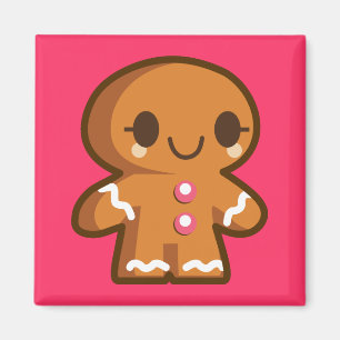 Niedlich Gingberbread Man Magnet