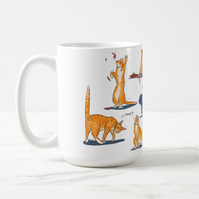 Niedlich Ginger Cat Tasse (Links)