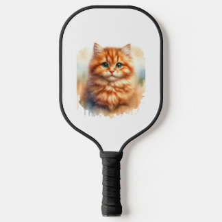 Niedlich Ginger Tabby Cat Classic T - Shirt Pickleball Schläger