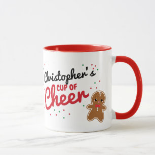 niedlich GINGERBREAD BOUR personalisierte Weihnach Tasse