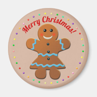 Niedlich Gingerbread-Frau Magnet