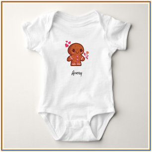 Niedlich Gingerbread Man Baby Strampler
