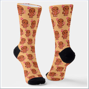 Niedlich Gingerbread Man Socken