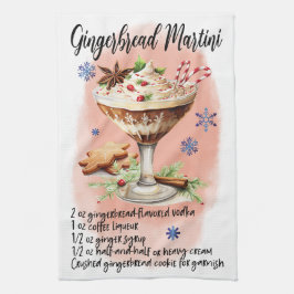 Niedlich Gingerbread Martini Weihnachtsgetränk Rez Geschirrtuch