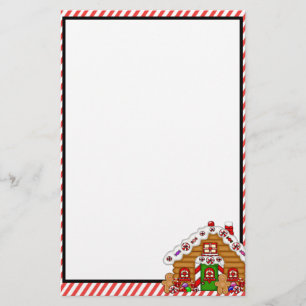 Niedlich Gingerbrot House Stationary Briefpapier