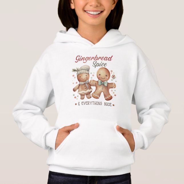 Niedlich Gingerbrot People Holiday Hoodie (Vorderseite)