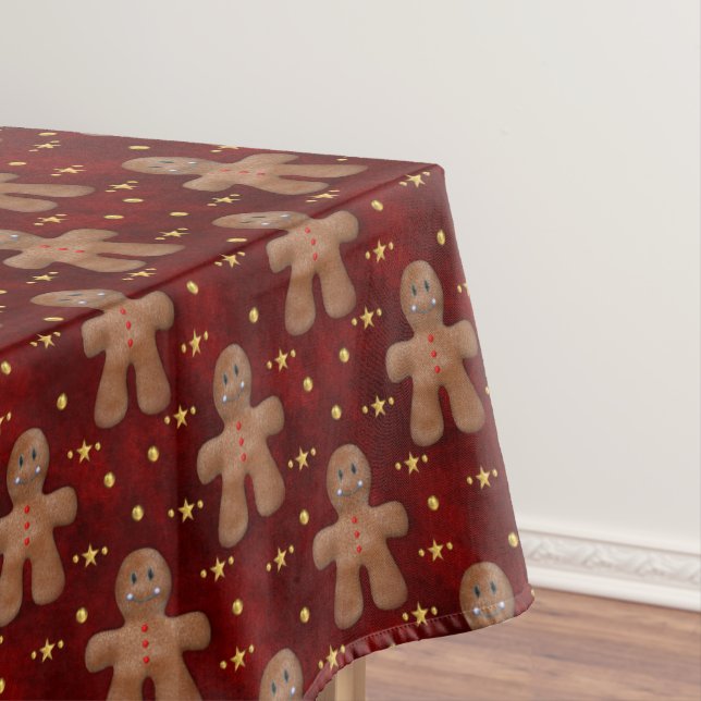 Niedlich Gingerbrot Weihnachten Tischdecke (Beispiel)
