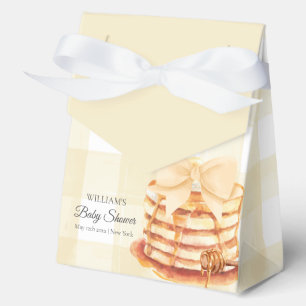 Niedlich Gingham Bow Pancake Brunch Babydusche Geschenkschachtel