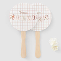 Niedlich Gingham Notedry Baby Shower Gender Reveal