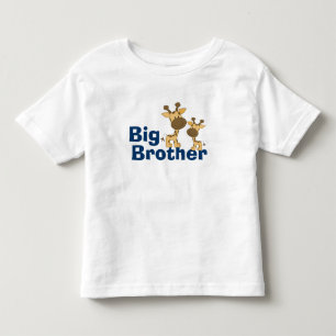 Niedlich Giraffe Big Brother Kleinkind T-shirt