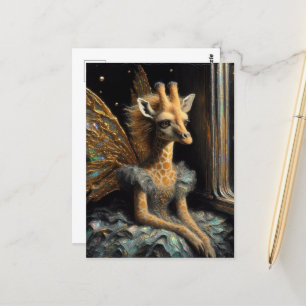 Niedlich Giraffe Fairy Postkarte