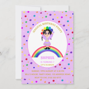 Niedlich Girl Birthday Party Einladung