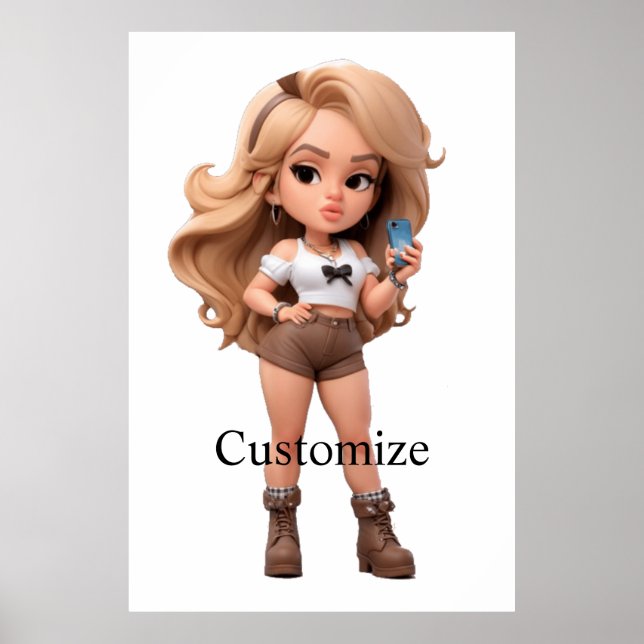 Niedlich Girl Bonita Chica Thunder_Cove Poster (Vorne)