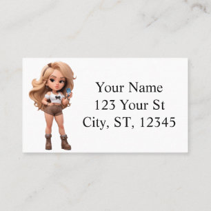 Niedlich Girl Bonita Chica Thunder_Cove Visitenkarte