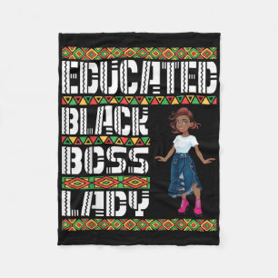 Niedlich Girl Educated Black Boss Lady American Af Fleecedecke