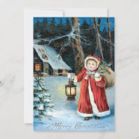 Niedlich Girl Lantern Holly Winter Hütte