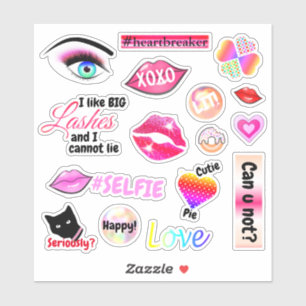 Niedlich Girl Laptop Phonecase Funny Aufkleber