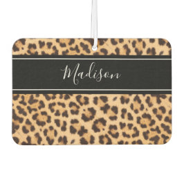 Niedlich Girl Leopard Print Personalisiert Autolufterfrischer