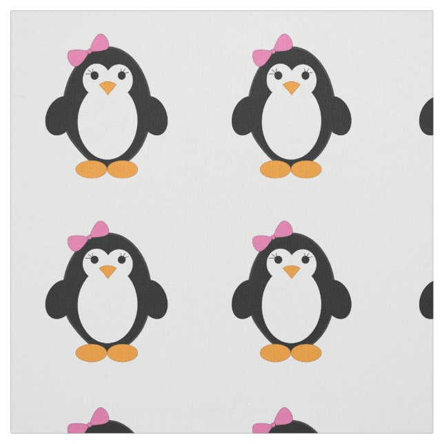 Niedlich Girl Penguin Stoff (Muster)