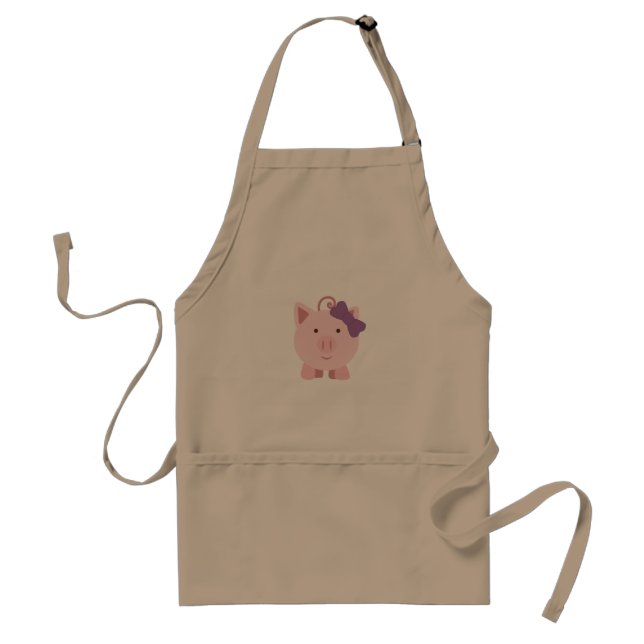 Niedlich Girl Pig Schürze (Vorne)